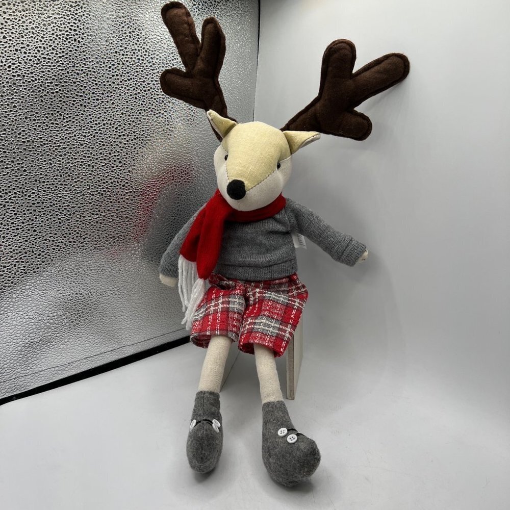 Jeffrey & James Holiday Christmas Reindeer Plush Decor